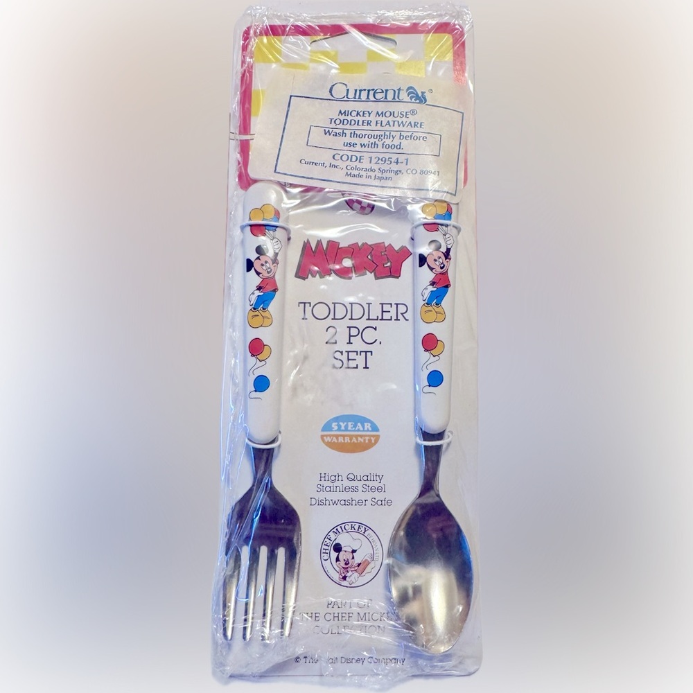 NEW Vintage Disney Mickey Mouse Flatware Chef Mickey Collection Stainless Steel